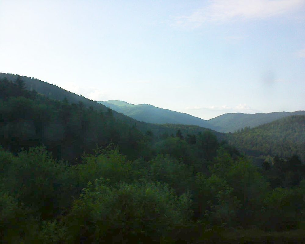 Le petit ballon vu depuis le Domaine Langmatt à Murbach le 15.06.2018 à 19:30 Le petit ballon (Alsace, Vosges) le 15.06.2018 à 19:30