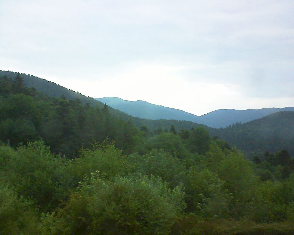 Le petit ballon vu depuis le Domaine Langmatt à Murbach le 16.06.2018 à 06:30 Le petit ballon (Alsace, Vosges) le 16.06.2018 à 06:30