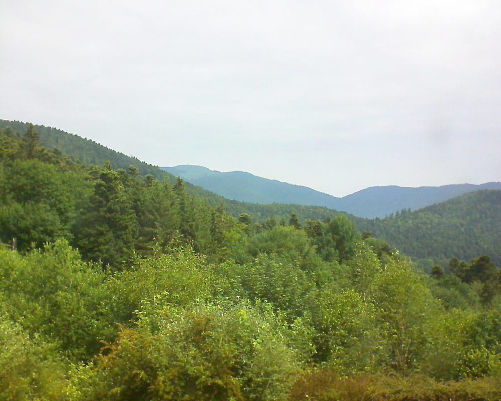 Le petit ballon vu depuis le Domaine Langmatt à Murbach le 16.06.2018 à 11:15 Le petit ballon (Alsace, Vosges) le 16.06.2018 à 11:15