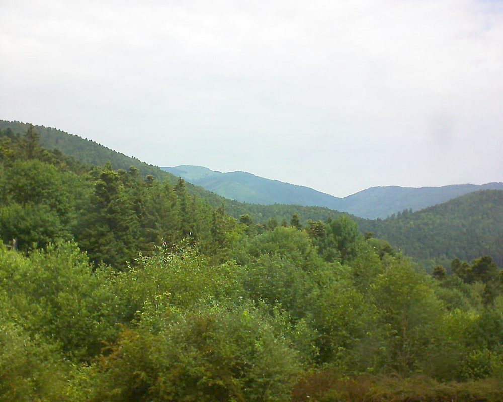 Le petit ballon vu depuis le Domaine Langmatt à Murbach le 16.06.2018 à 11:30 Le petit ballon (Alsace, Vosges) le 16.06.2018 à 11:30