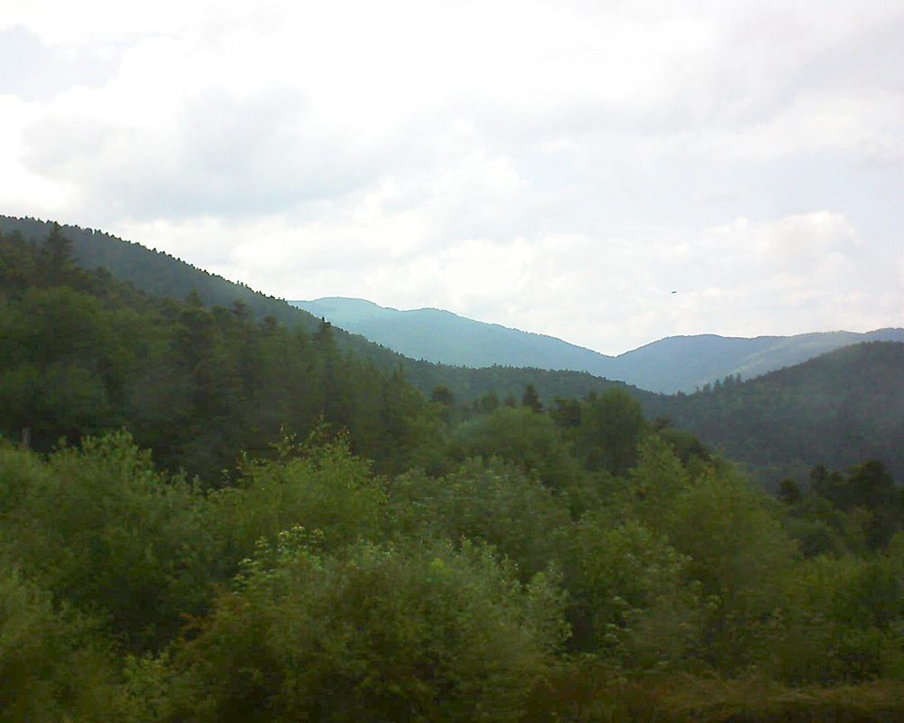 Le petit ballon vu depuis le Domaine Langmatt à Murbach le 16.06.2018 à 16:30 Le petit ballon (Alsace, Vosges) le 16.06.2018 à 16:30