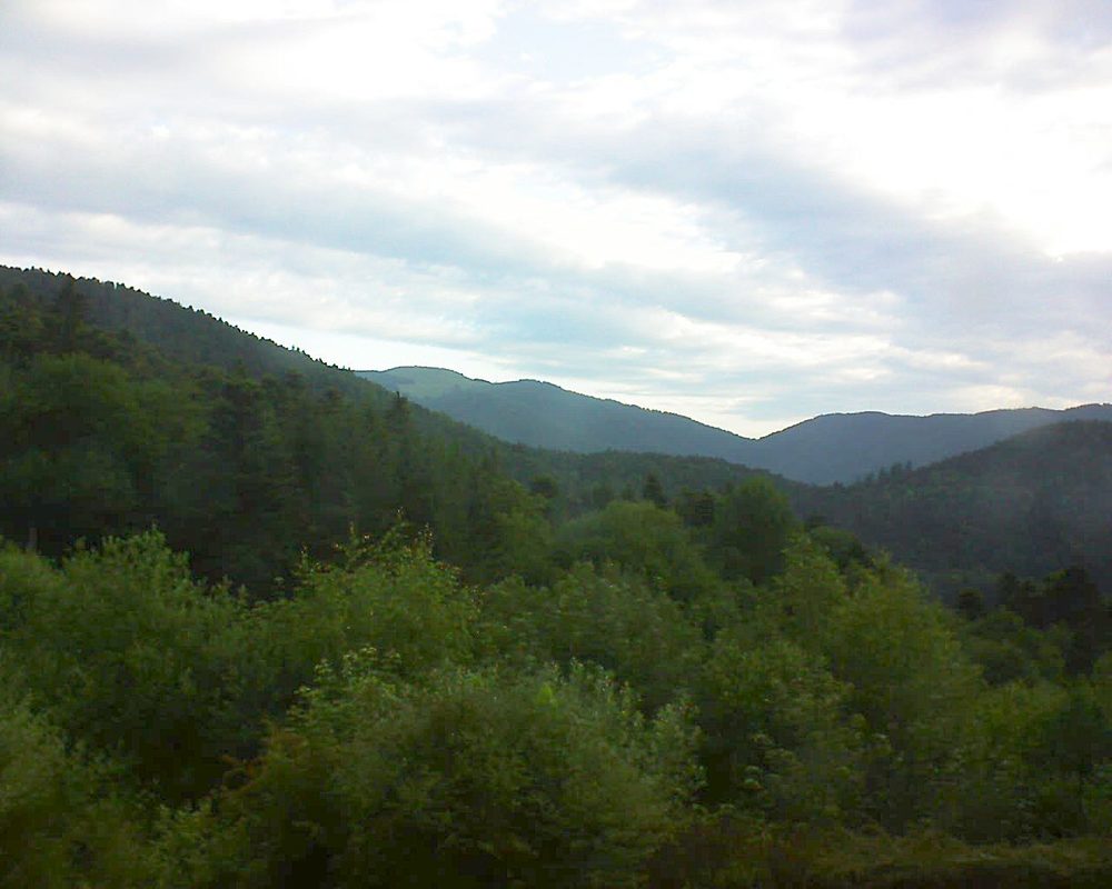 Le petit ballon vu depuis le Domaine Langmatt à Murbach le 17.06.2018 à 06:45 Le petit ballon (Alsace, Vosges) le 17.06.2018 à 06:45