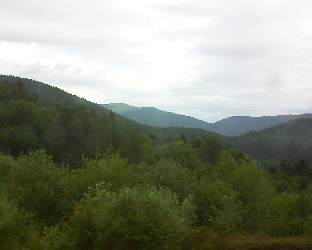 Le petit ballon vu depuis le Domaine Langmatt à Murbach le 17.06.2018 à 08:45 Le petit ballon (Alsace, Vosges) le 17.06.2018 à 08:45