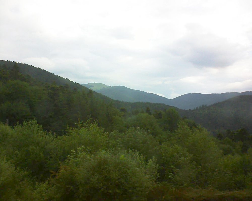 Le petit ballon vu depuis le Domaine Langmatt à Murbach le 17.06.2018 à 09:00 Le petit ballon (Alsace, Vosges) le 17.06.2018 à 09:00
