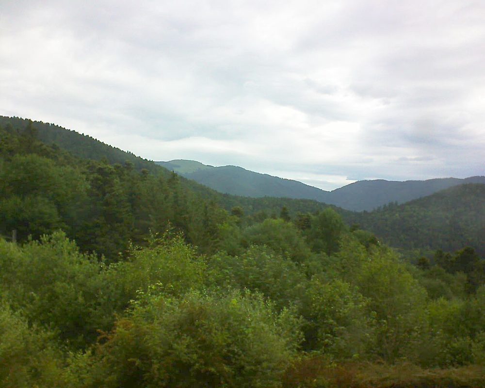 Le petit ballon vu depuis le Domaine Langmatt à Murbach le 17.06.2018 à 09:45 Le petit ballon (Alsace, Vosges) le 17.06.2018 à 09:45