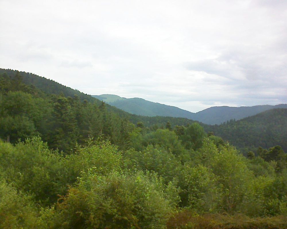 Le petit ballon vu depuis le Domaine Langmatt à Murbach le 17.06.2018 à 10:00 Le petit ballon (Alsace, Vosges) le 17.06.2018 à 10:00