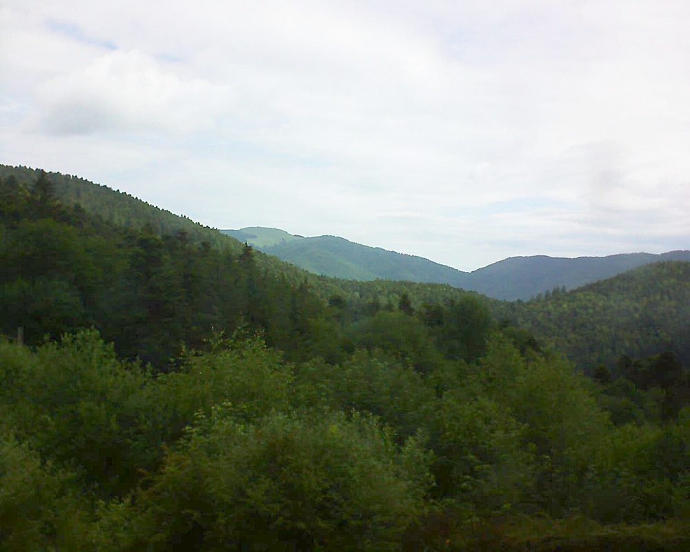 Le petit ballon vu depuis le Domaine Langmatt à Murbach le 17.06.2018 à 10:15 Le petit ballon (Alsace, Vosges) le 17.06.2018 à 10:15