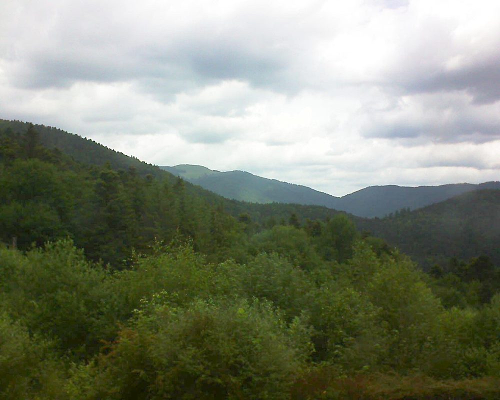 Le petit ballon vu depuis le Domaine Langmatt à Murbach le 17.06.2018 à 11:00 Le petit ballon (Alsace, Vosges) le 17.06.2018 à 11:00
