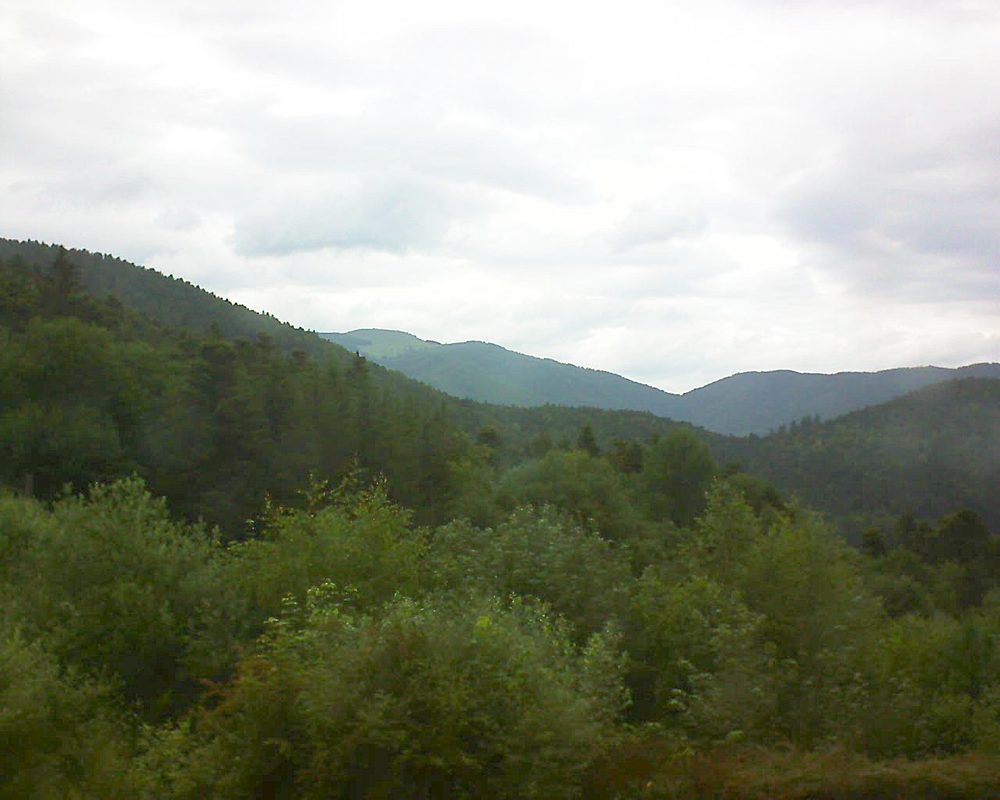 Le petit ballon vu depuis le Domaine Langmatt à Murbach le 17.06.2018 à 11:45 Le petit ballon (Alsace, Vosges) le 17.06.2018 à 11:45