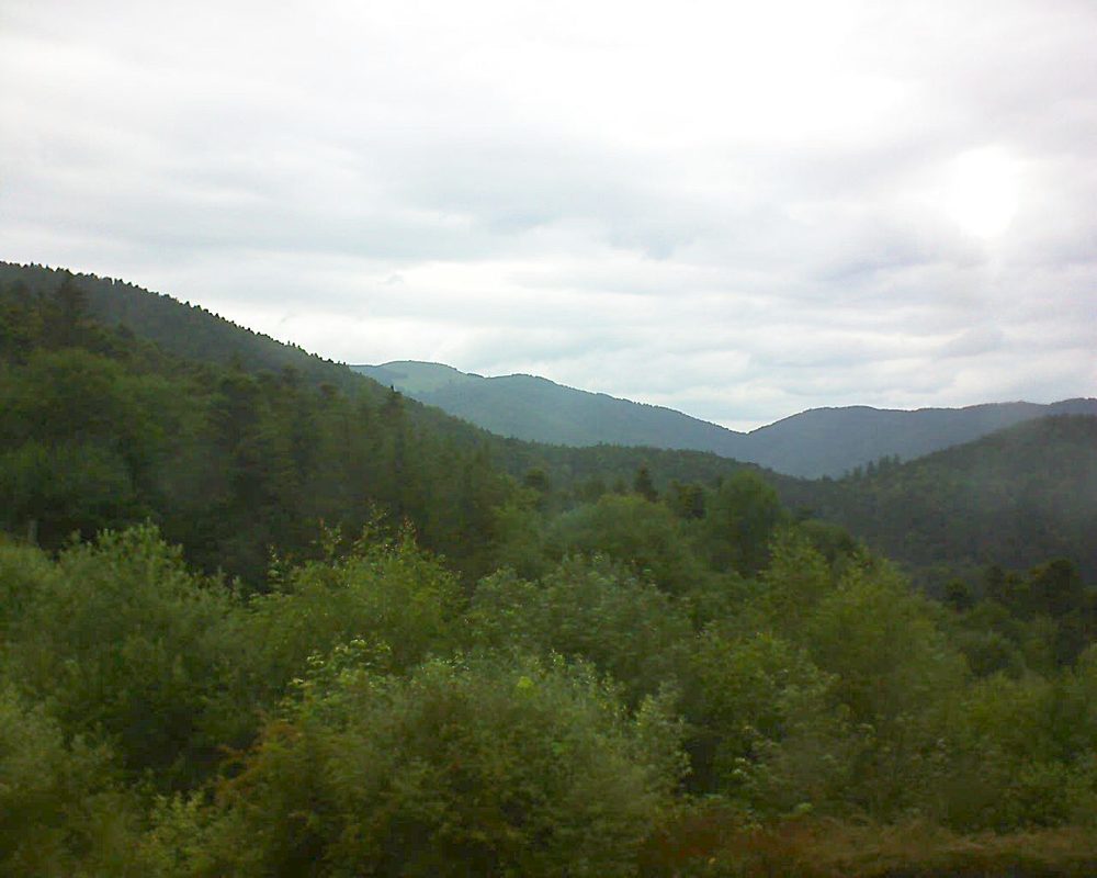 Le petit ballon vu depuis le Domaine Langmatt à Murbach le 17.06.2018 à 12:00 Le petit ballon (Alsace, Vosges) le 17.06.2018 à 12:00