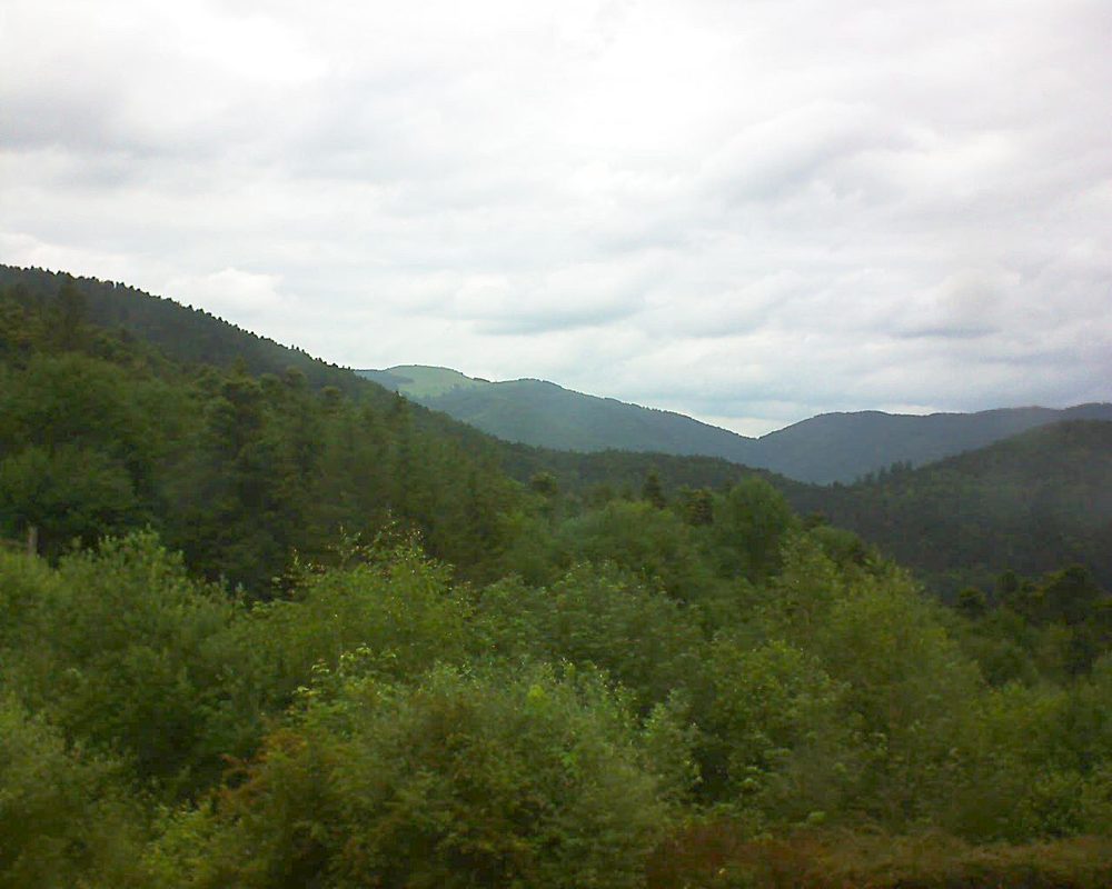 Le petit ballon vu depuis le Domaine Langmatt à Murbach le 17.06.2018 à 12:30 Le petit ballon (Alsace, Vosges) le 17.06.2018 à 12:30