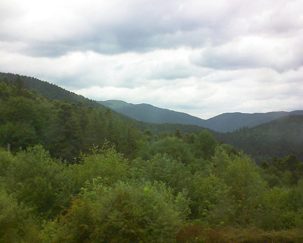 Le petit ballon vu depuis le Domaine Langmatt à Murbach le 17.06.2018 à 12:45 Le petit ballon (Alsace, Vosges) le 17.06.2018 à 12:45