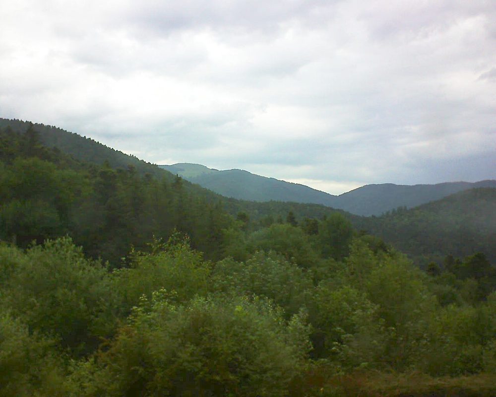 Le petit ballon vu depuis le Domaine Langmatt à Murbach le 17.06.2018 à 14:30 Le petit ballon (Alsace, Vosges) le 17.06.2018 à 14:30