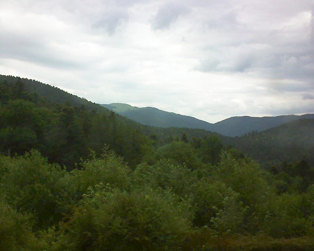 Le petit ballon vu depuis le Domaine Langmatt à Murbach le 17.06.2018 à 16:00 Le petit ballon (Alsace, Vosges) le 17.06.2018 à 16:00