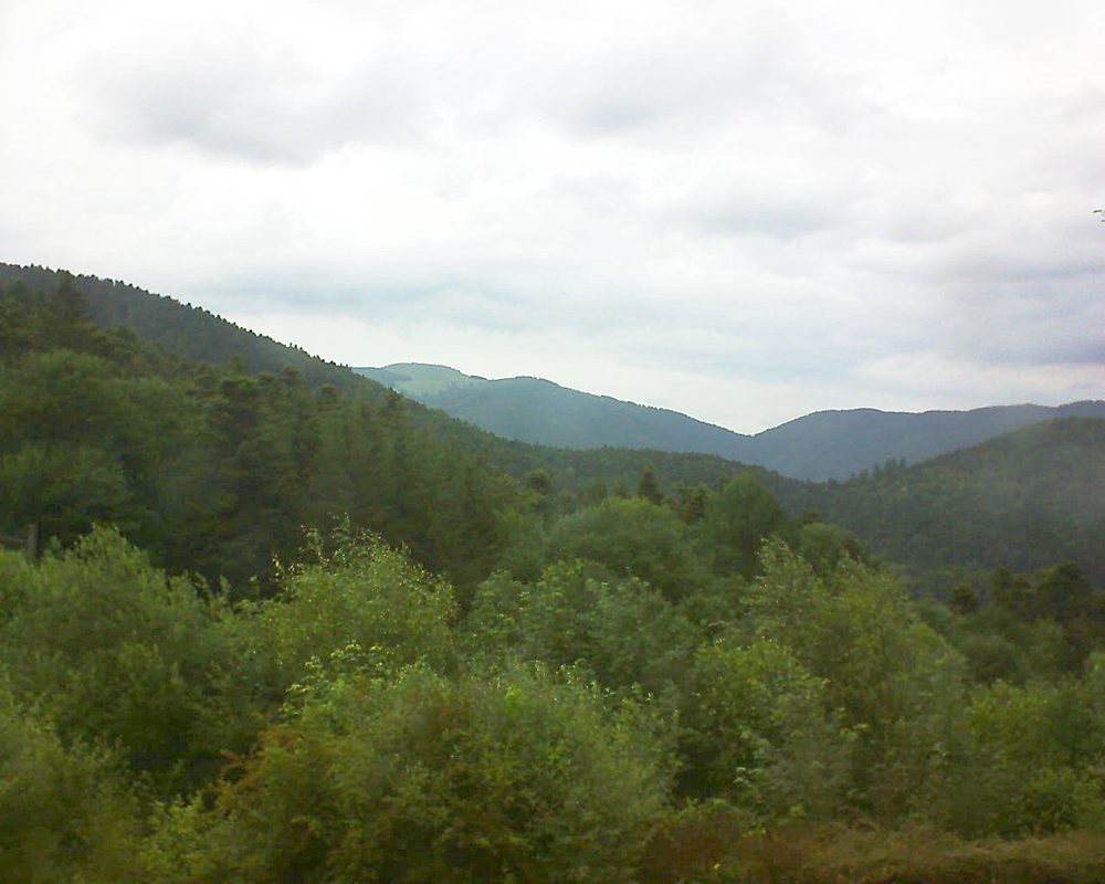 Le petit ballon vu depuis le Domaine Langmatt à Murbach le 17.06.2018 à 16:30 Le petit ballon (Alsace, Vosges) le 17.06.2018 à 16:30