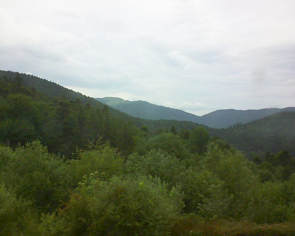 Le petit ballon vu depuis le Domaine Langmatt à Murbach le 17.06.2018 à 17:00 Le petit ballon (Alsace, Vosges) le 17.06.2018 à 17:00