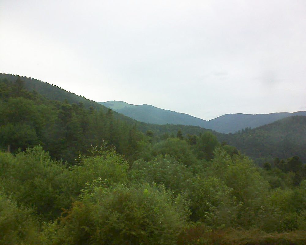 Le petit ballon vu depuis le Domaine Langmatt à Murbach le 17.06.2018 à 18:15 Le petit ballon (Alsace, Vosges) le 17.06.2018 à 18:15
