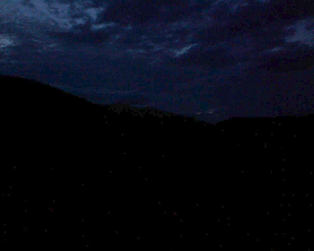 Le petit ballon vu depuis le Domaine Langmatt à Murbach le 17.06.2018 à 22:15 Le petit ballon (Alsace, Vosges) le 17.06.2018 à 22:15
