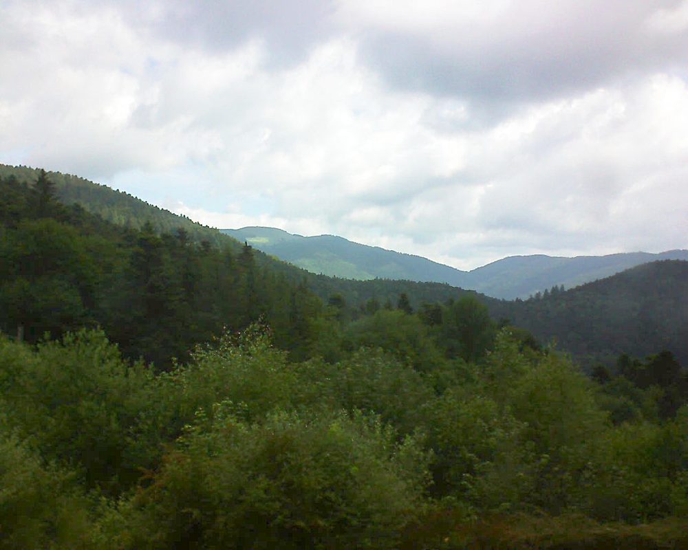 Le petit ballon vu depuis le Domaine Langmatt à Murbach le 18.06.2018 à 09:15 Le petit ballon (Alsace, Vosges) le 18.06.2018 à 09:15
