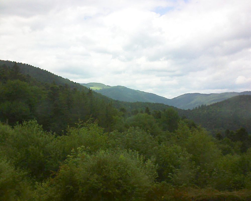 Le petit ballon vu depuis le Domaine Langmatt à Murbach le 18.06.2018 à 15:30 Le petit ballon (Alsace, Vosges) le 18.06.2018 à 15:30