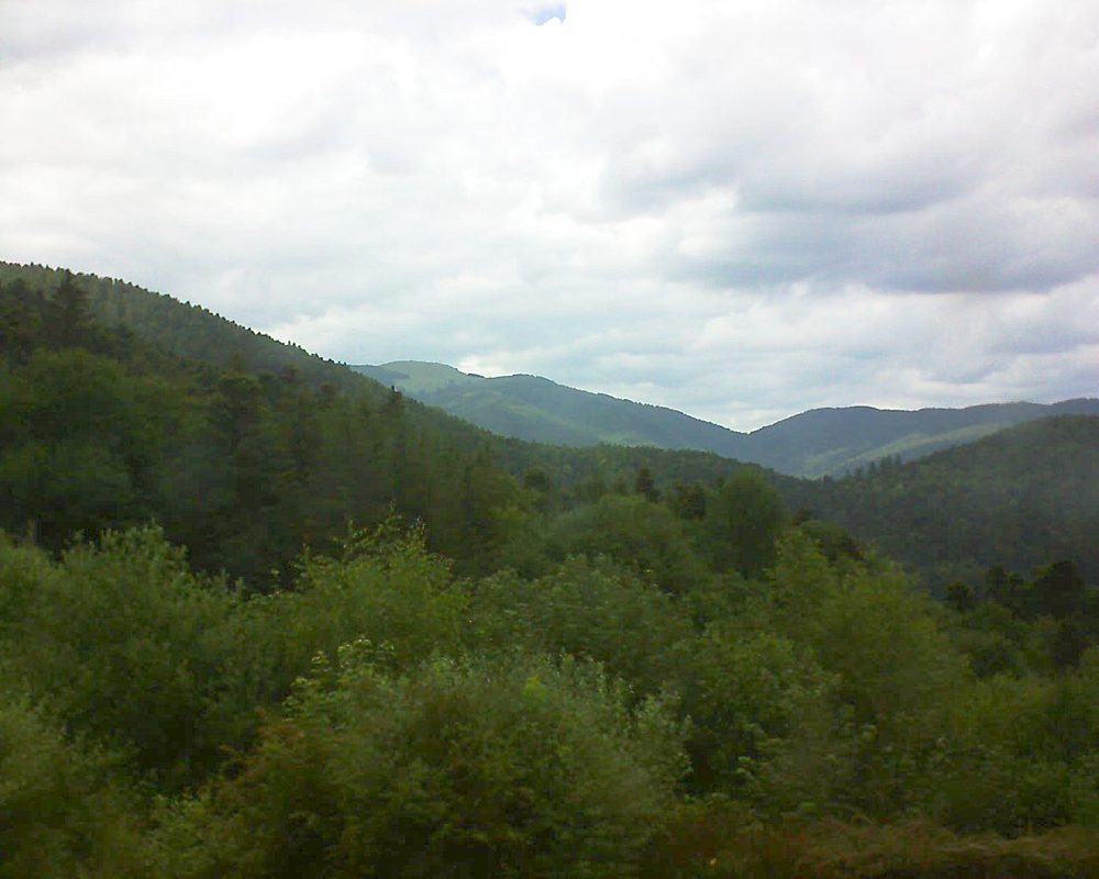 Le petit ballon vu depuis le Domaine Langmatt à Murbach le 18.06.2018 à 16:00 Le petit ballon (Alsace, Vosges) le 18.06.2018 à 16:00
