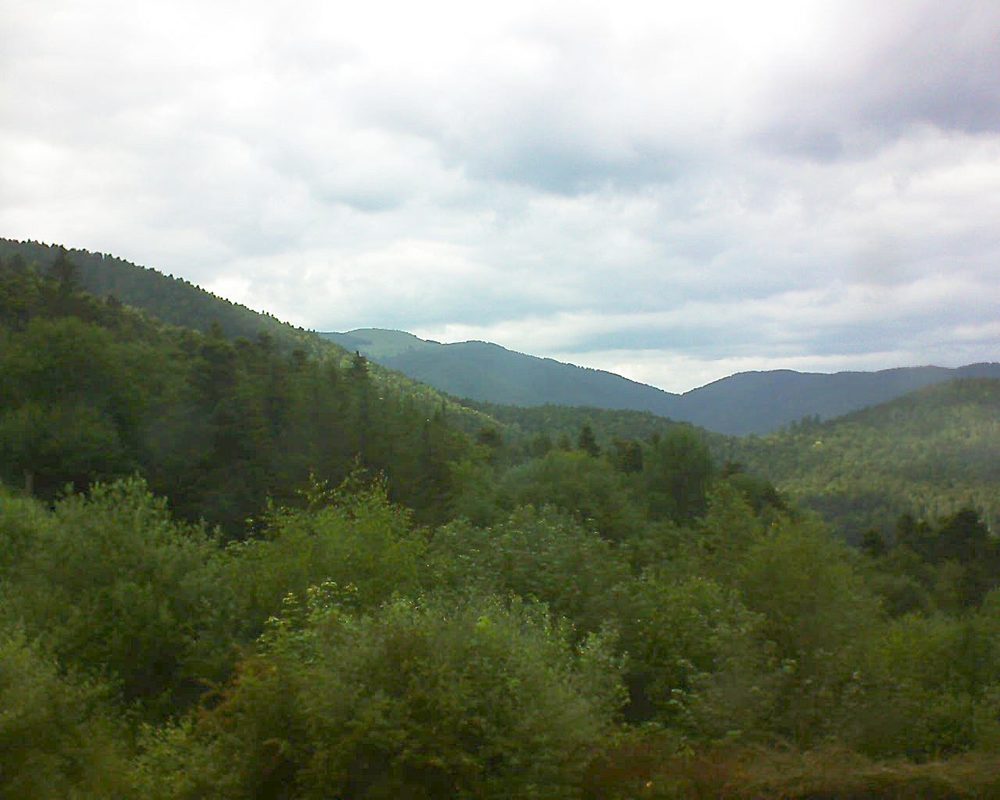 Le petit ballon vu depuis le Domaine Langmatt à Murbach le 18.06.2018 à 16:30 Le petit ballon (Alsace, Vosges) le 18.06.2018 à 16:30