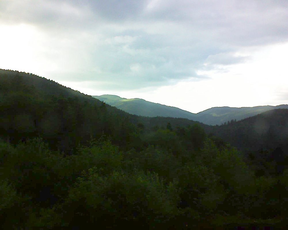 Le petit ballon vu depuis le Domaine Langmatt à Murbach le 18.06.2018 à 20:00 Le petit ballon (Alsace, Vosges) le 18.06.2018 à 20:00