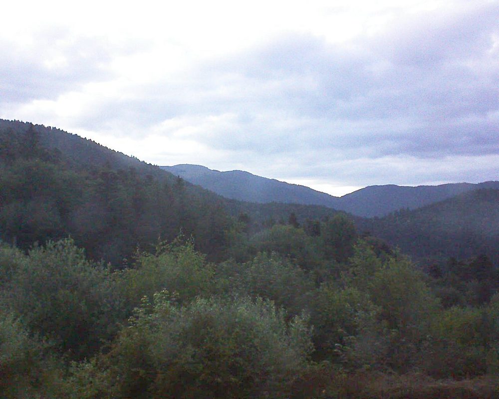 Le petit ballon vu depuis le Domaine Langmatt à Murbach le 18.06.2018 à 21:45 Le petit ballon (Alsace, Vosges) le 18.06.2018 à 21:45