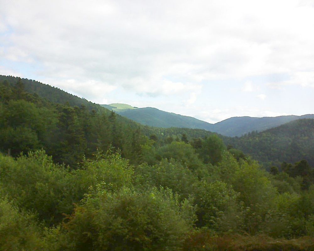 Le petit ballon vu depuis le Domaine Langmatt à Murbach le 19.06.2018 à 08:30 Le petit ballon (Alsace, Vosges) le 19.06.2018 à 08:30