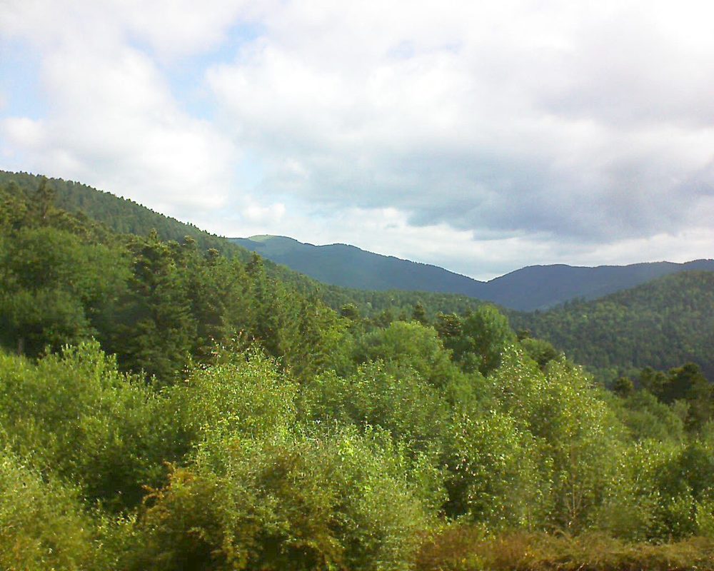 Le petit ballon vu depuis le Domaine Langmatt à Murbach le 19.06.2018 à 09:30 Le petit ballon (Alsace, Vosges) le 19.06.2018 à 09:30