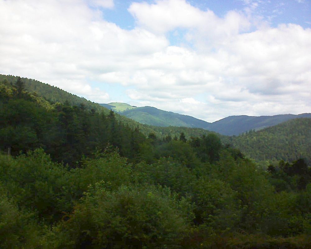 Le petit ballon vu depuis le Domaine Langmatt à Murbach le 19.06.2018 à 11:30 Le petit ballon (Alsace, Vosges) le 19.06.2018 à 11:30