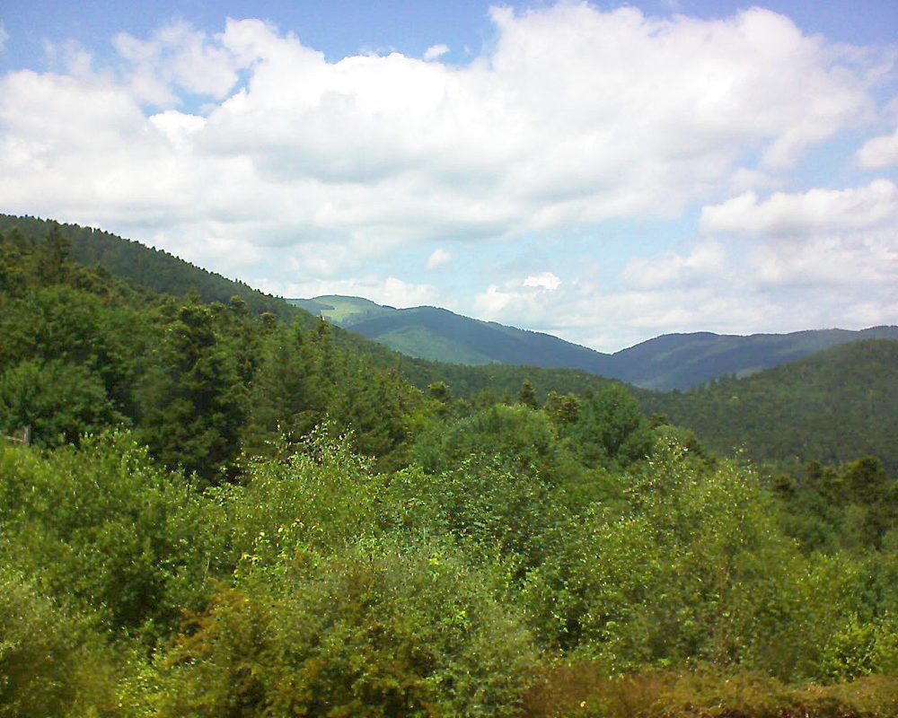 Le petit ballon vu depuis le Domaine Langmatt à Murbach le 19.06.2018 à 14:00 Le petit ballon (Alsace, Vosges) le 19.06.2018 à 14:00