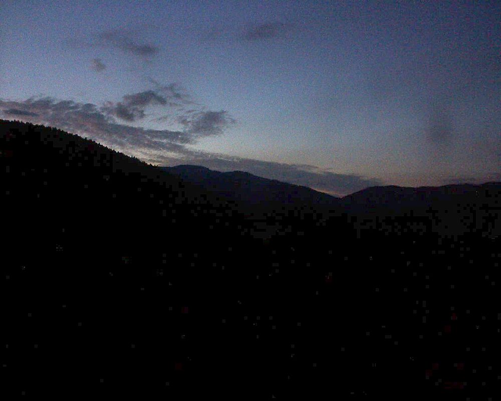 Le petit ballon vu depuis le Domaine Langmatt à Murbach le 19.06.2018 à 22:15 Le petit ballon (Alsace, Vosges) le 19.06.2018 à 22:15