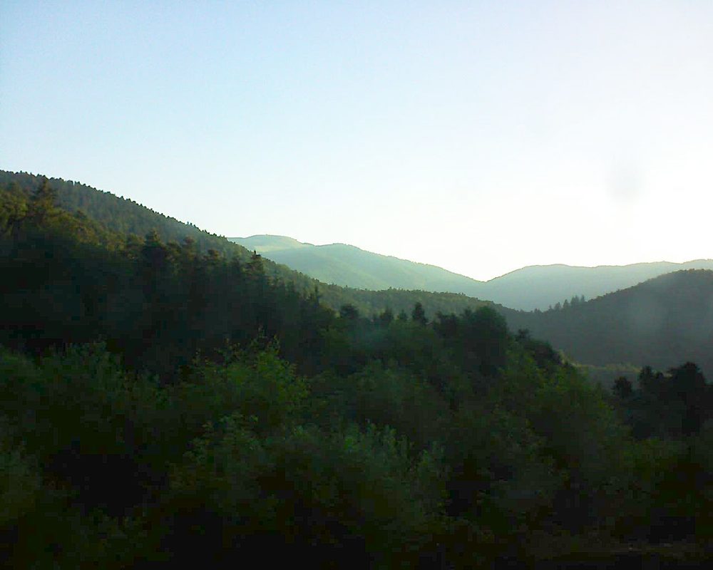 Le petit ballon vu depuis le Domaine Langmatt à Murbach le 20.06.2018 à 06:30 Le petit ballon (Alsace, Vosges) le 20.06.2018 à 06:30
