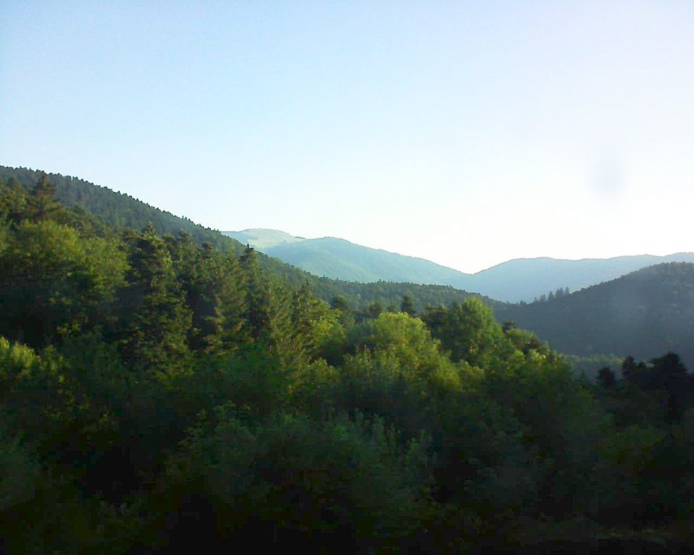 Le petit ballon vu depuis le Domaine Langmatt à Murbach le 20.06.2018 à 07:15 Le petit ballon (Alsace, Vosges) le 20.06.2018 à 07:15