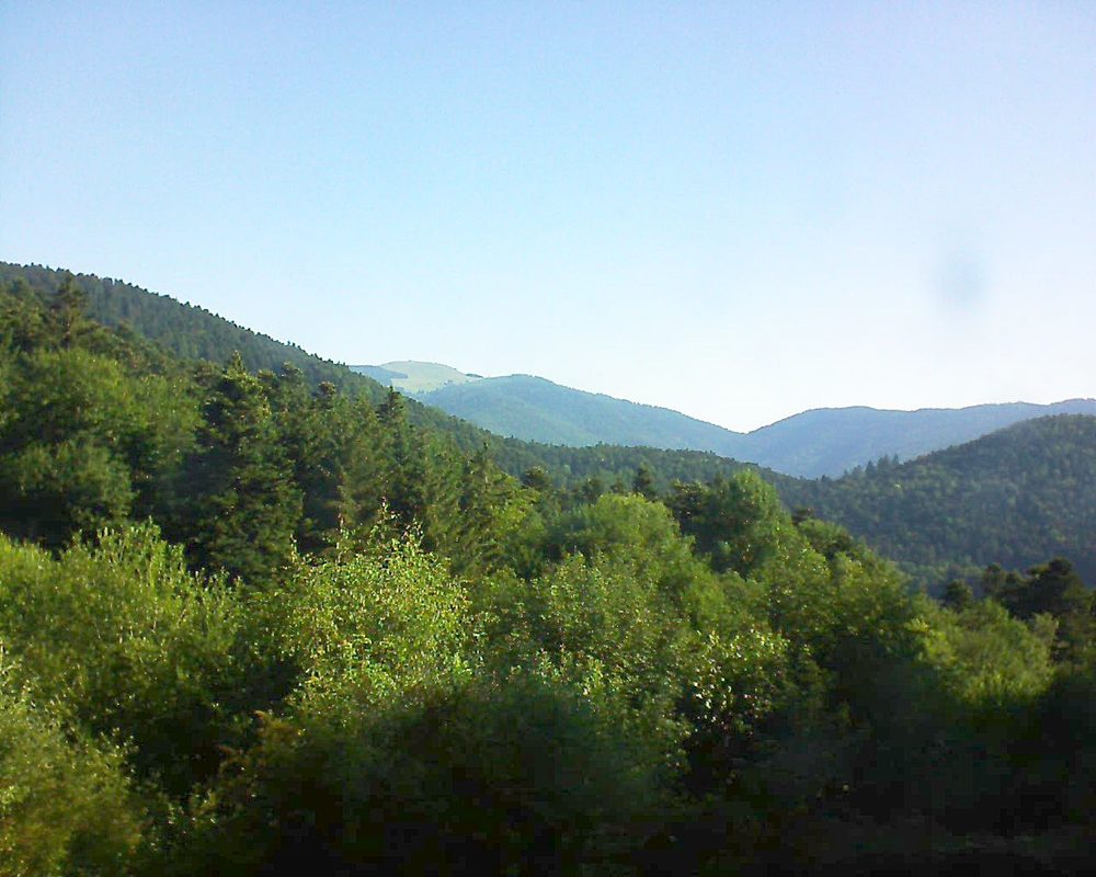 Le petit ballon vu depuis le Domaine Langmatt à Murbach le 20.06.2018 à 08:30 Le petit ballon (Alsace, Vosges) le 20.06.2018 à 08:30