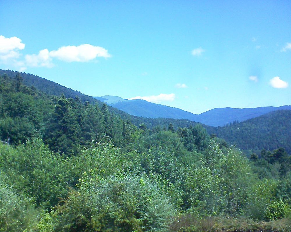 Le petit ballon vu depuis le Domaine Langmatt à Murbach le 20.06.2018 à 11:45 Le petit ballon (Alsace, Vosges) le 20.06.2018 à 11:45