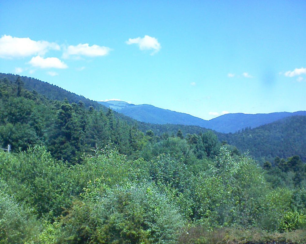 Le petit ballon vu depuis le Domaine Langmatt à Murbach le 20.06.2018 à 12:30 Le petit ballon (Alsace, Vosges) le 20.06.2018 à 12:30