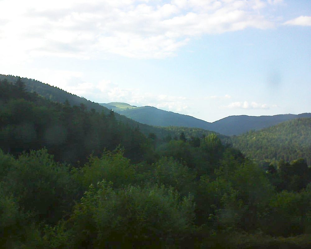 Le petit ballon vu depuis le Domaine Langmatt à Murbach le 20.06.2018 à 19:15 Le petit ballon (Alsace, Vosges) le 20.06.2018 à 19:15