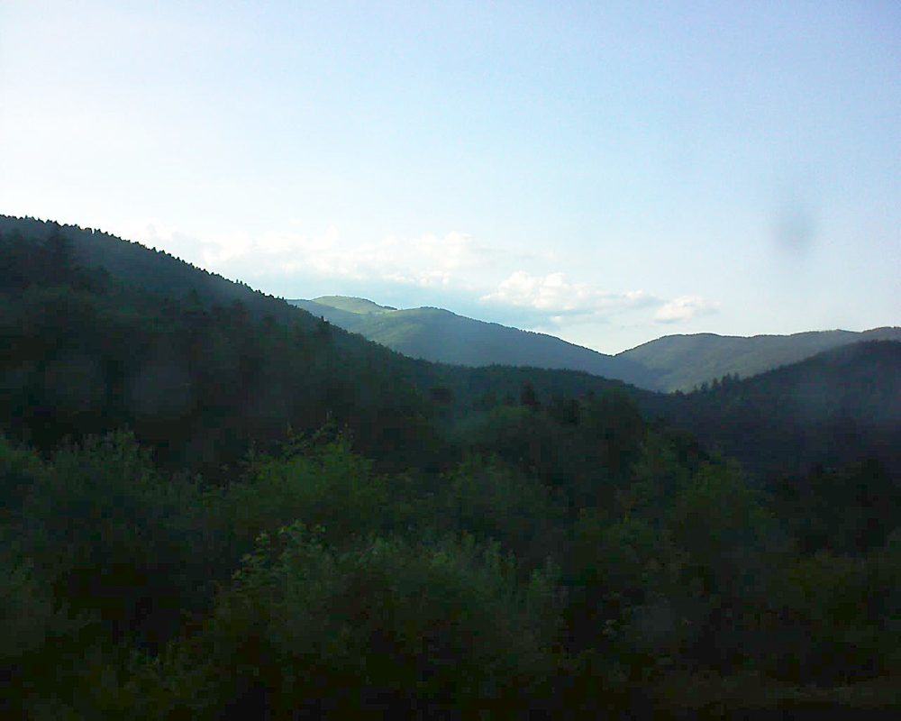 Le petit ballon vu depuis le Domaine Langmatt à Murbach le 20.06.2018 à 19:45 Le petit ballon (Alsace, Vosges) le 20.06.2018 à 19:45