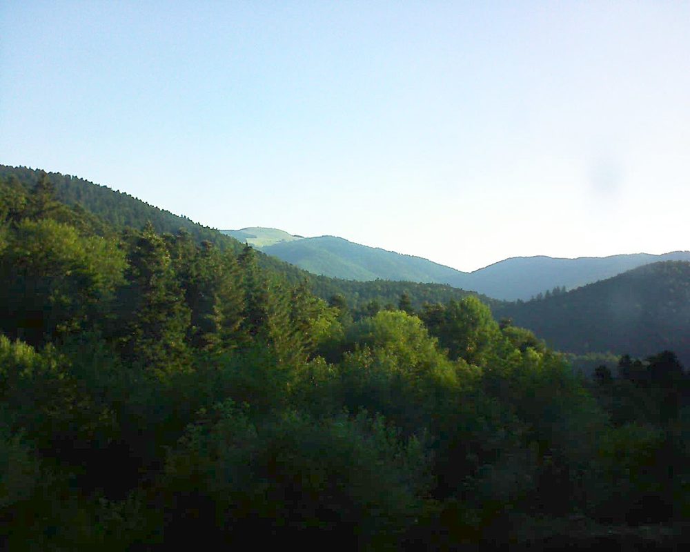Le petit ballon vu depuis le Domaine Langmatt à Murbach le 21.06.2018 à 07:15 Le petit ballon (Alsace, Vosges) le 21.06.2018 à 07:15