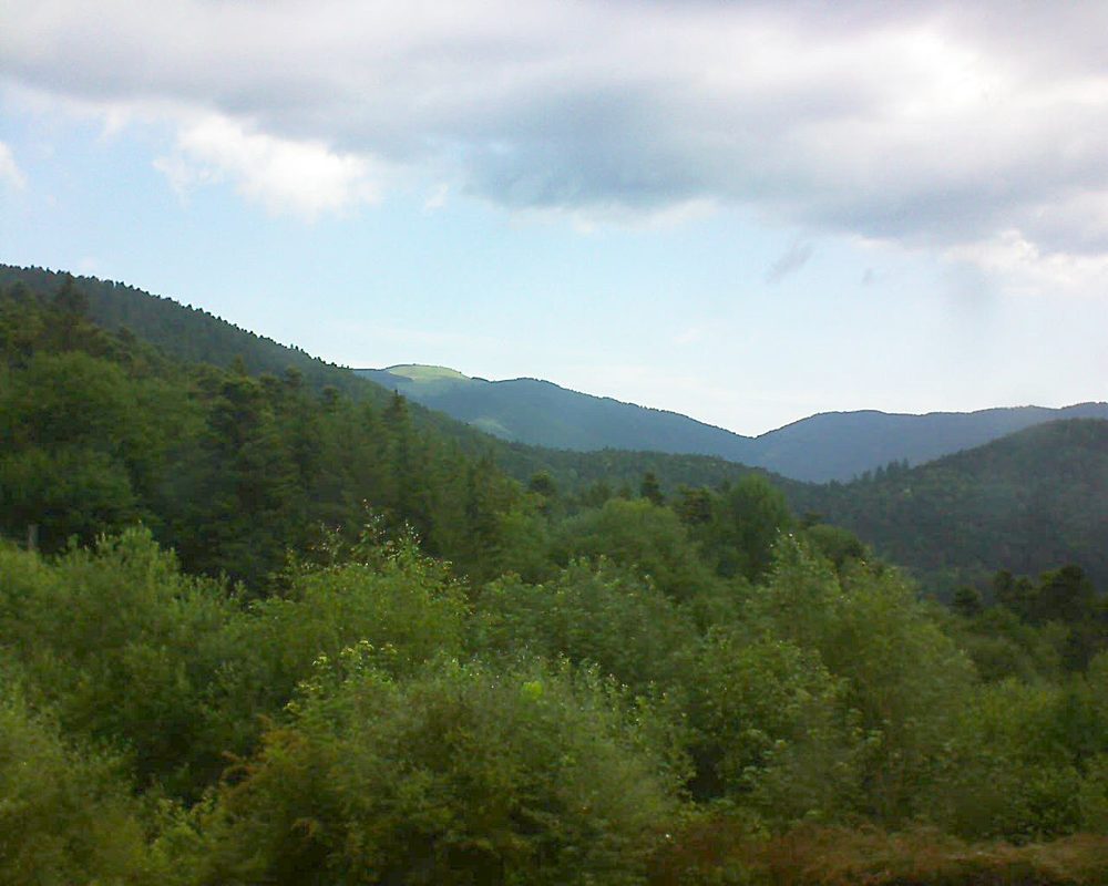 Le petit ballon vu depuis le Domaine Langmatt à Murbach le 21.06.2018 à 09:15 Le petit ballon (Alsace, Vosges) le 21.06.2018 à 09:15