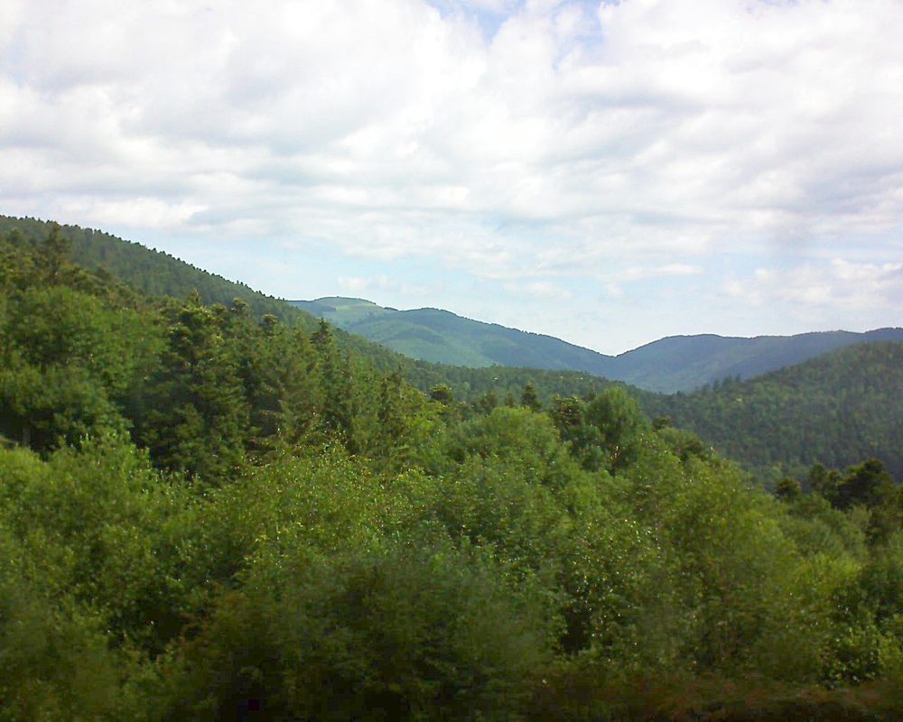 Le petit ballon vu depuis le Domaine Langmatt à Murbach le 21.06.2018 à 10:30 Le petit ballon (Alsace, Vosges) le 21.06.2018 à 10:30
