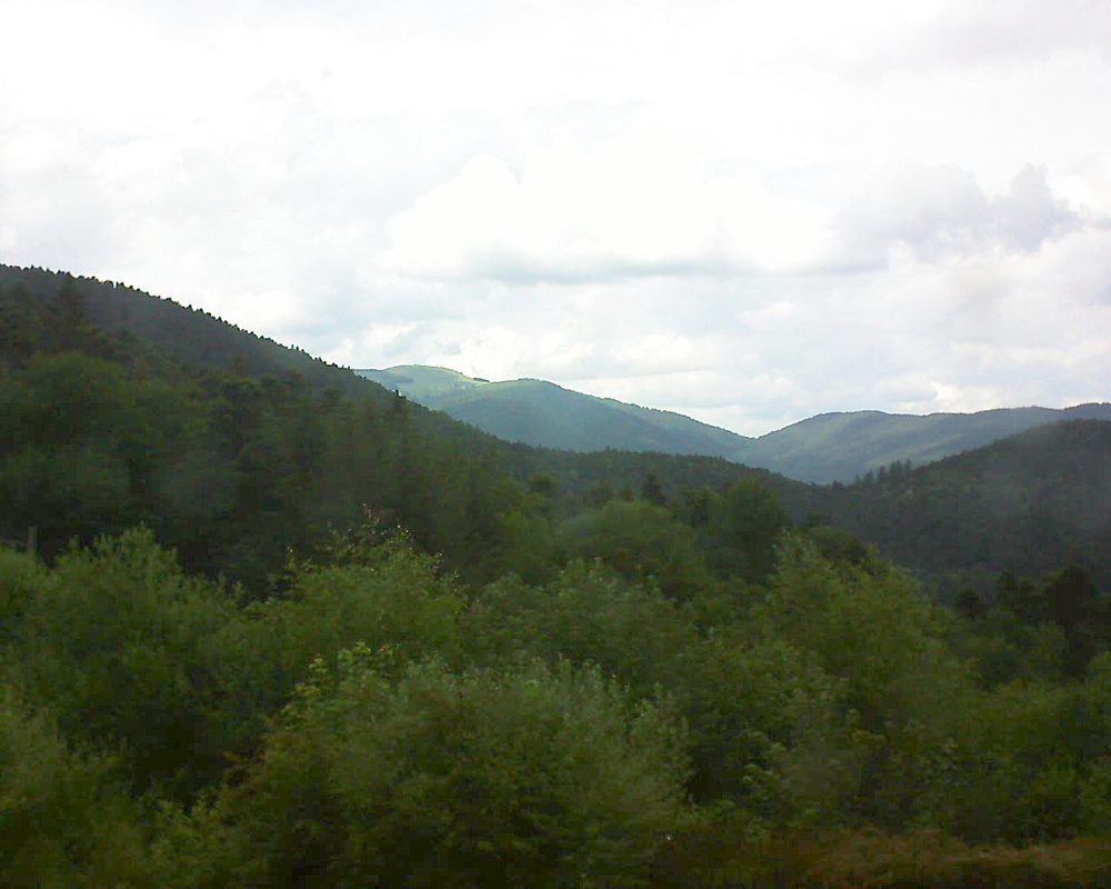 Le petit ballon vu depuis le Domaine Langmatt à Murbach le 21.06.2018 à 16:00 Le petit ballon (Alsace, Vosges) le 21.06.2018 à 16:00