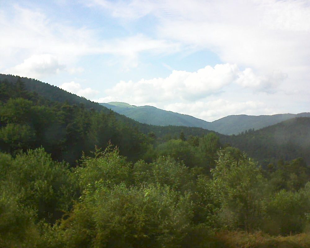 Le petit ballon vu depuis le Domaine Langmatt à Murbach le 21.06.2018 à 18:00 Le petit ballon (Alsace, Vosges) le 21.06.2018 à 18:00