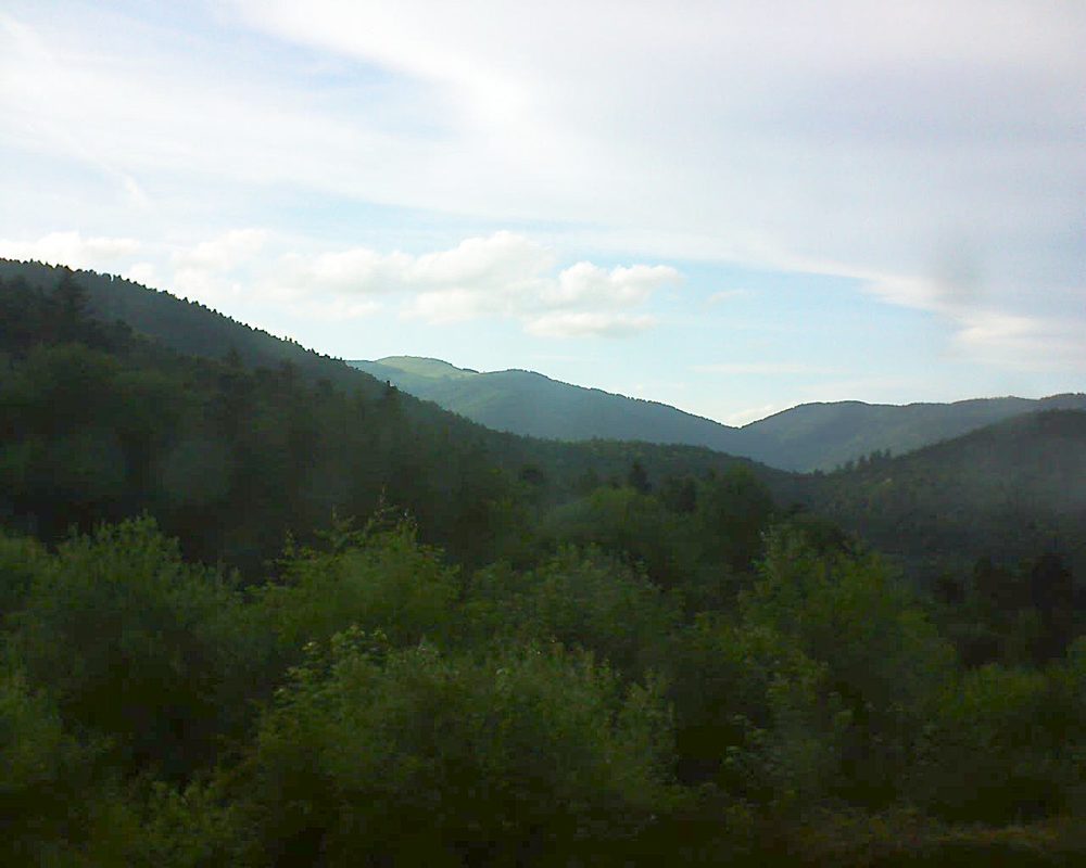 Le petit ballon vu depuis le Domaine Langmatt à Murbach le 21.06.2018 à 19:45 Le petit ballon (Alsace, Vosges) le 21.06.2018 à 19:45