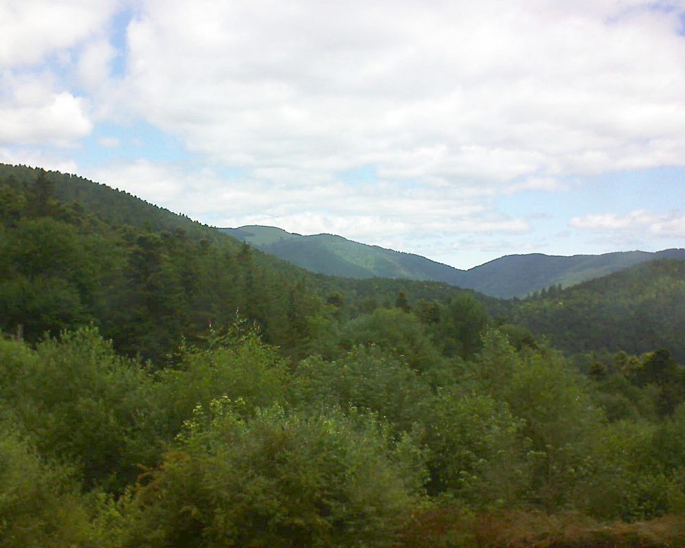Le petit ballon vu depuis le Domaine Langmatt à Murbach le 22.06.2018 à 11:45 Le petit ballon (Alsace, Vosges) le 22.06.2018 à 11:45