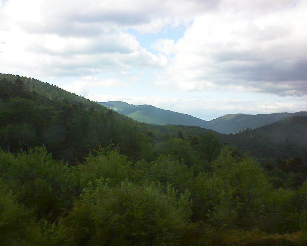 Le petit ballon vu depuis le Domaine Langmatt à Murbach le 22.06.2018 à 17:15 Le petit ballon (Alsace, Vosges) le 22.06.2018 à 17:15
