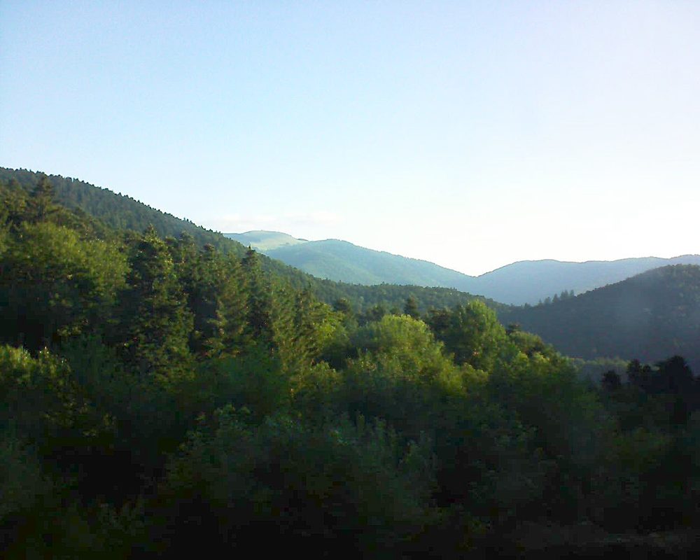 Le petit ballon vu depuis le Domaine Langmatt à Murbach le 23.06.2018 à 07:15 Le petit ballon (Alsace, Vosges) le 23.06.2018 à 07:15