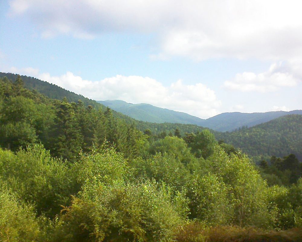Le petit ballon vu depuis le Domaine Langmatt à Murbach le 23.06.2018 à 09:00 Le petit ballon (Alsace, Vosges) le 23.06.2018 à 09:00